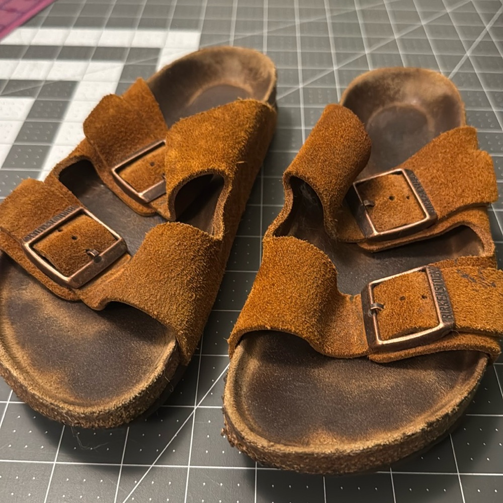 Birkenstock Arizona Sandals Mink Suede
